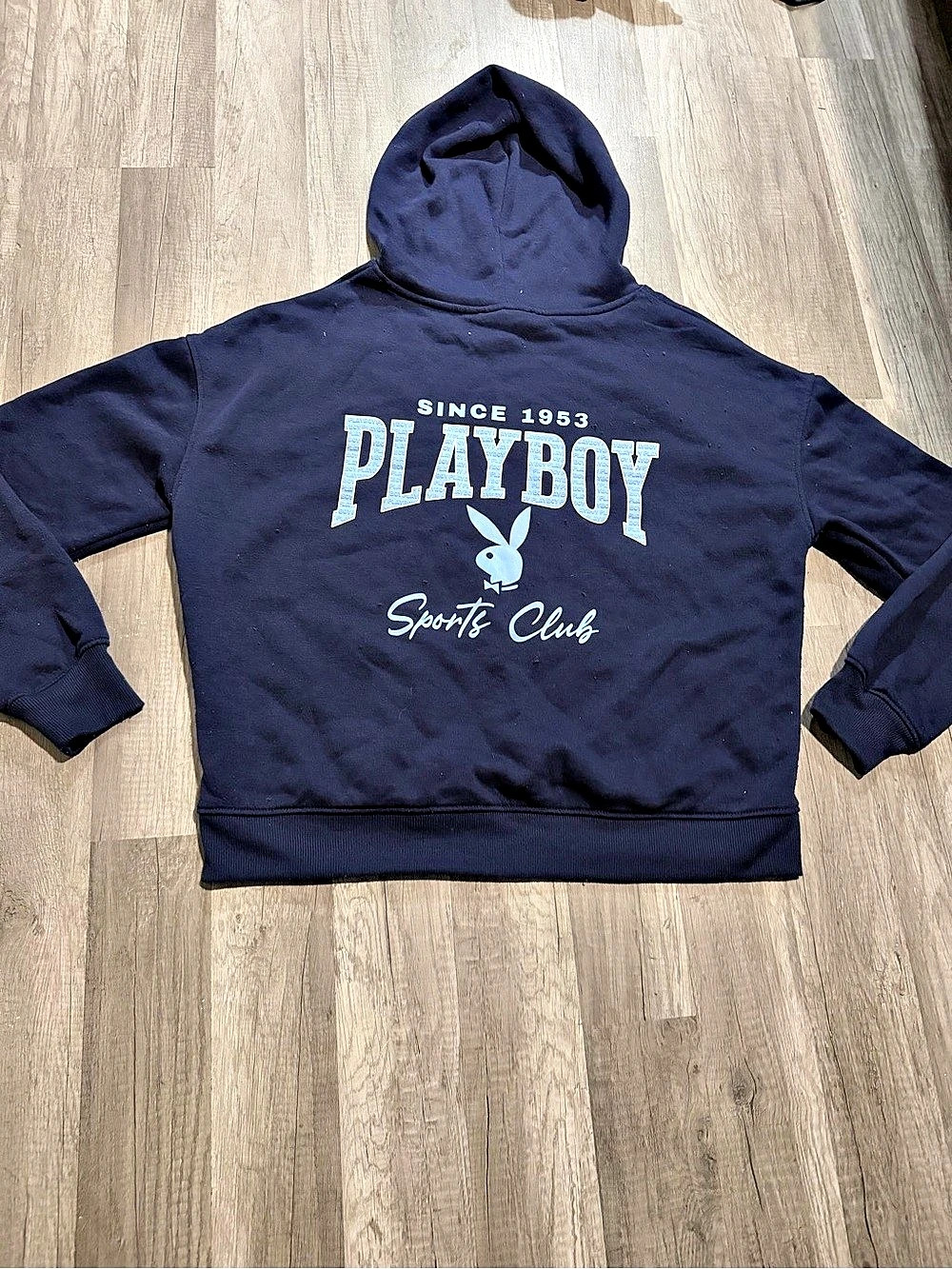 Playboy Sports Club Navy Blue Hoodie Size Medium